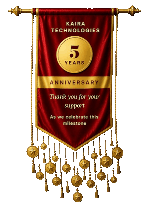 Kaira Technologies 5th Anniversary Banner